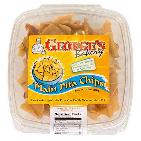 How many calories are in plain pita chips - calories, carbs, nutrition