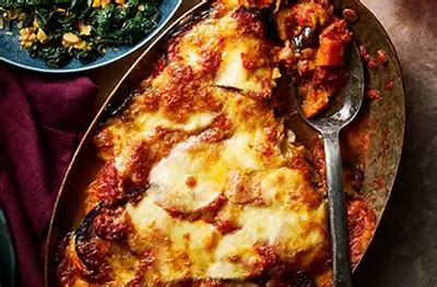 How many calories are in polenta and aubergine parmigiana with roast pumpkin & beetroot and sauta©ed baby beans - calories, carbs, nutrition