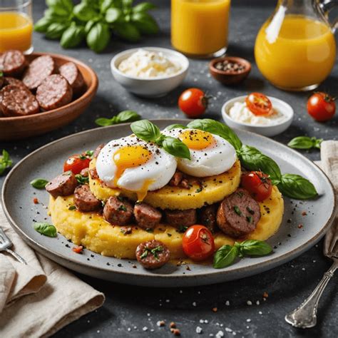 How many calories are in polenta sausage and egg breakfast bowl - calories, carbs, nutrition