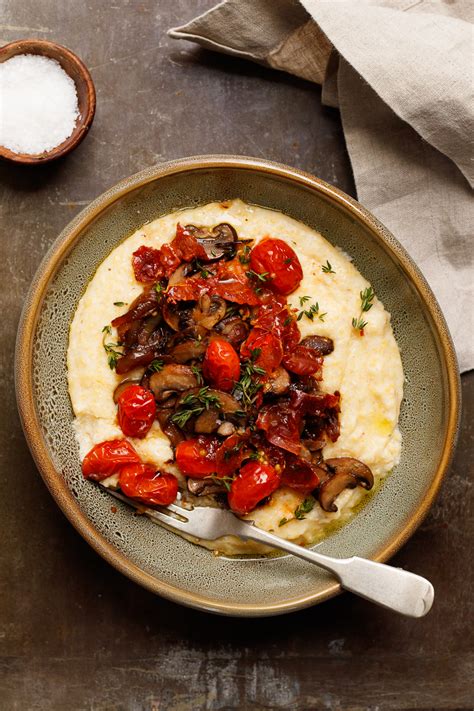 How many calories are in polenta with caramelized onions - calories, carbs, nutrition