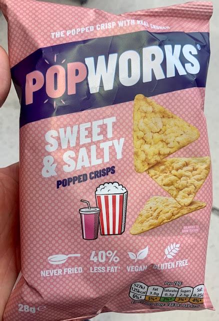 How many calories are in popped crisps - calories, carbs, nutrition