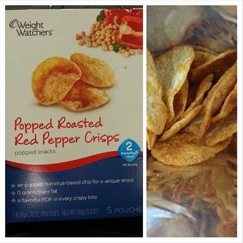 How many calories are in popped roasted red pepper crisps - calories, carbs, nutrition