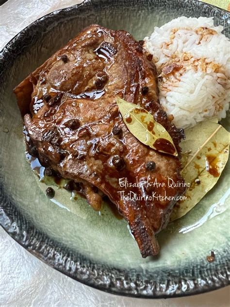 How many calories are in pork chop adobo- medium - calories, carbs, nutrition