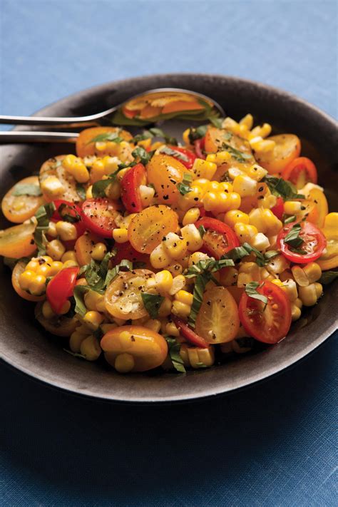 How many calories are in potato, tomato, corn and basil salad - calories, carbs, nutrition