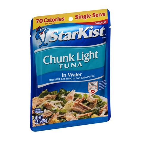 How many calories are in pouch tuna in water - calories, carbs, nutrition