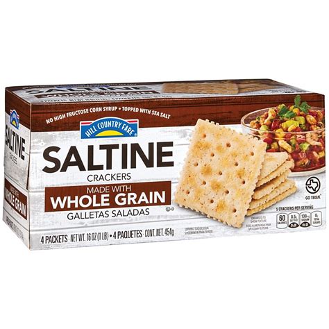 How many calories are in premium whole grain saltine crackers - calories, carbs, nutrition