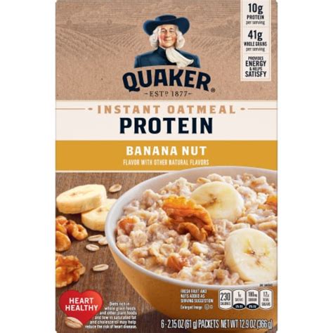 How many calories are in protein instant oatmeal, banana nut - calories, carbs, nutrition