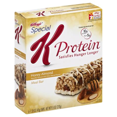 How many calories are in protein meal bar - honey almond - calories, carbs, nutrition