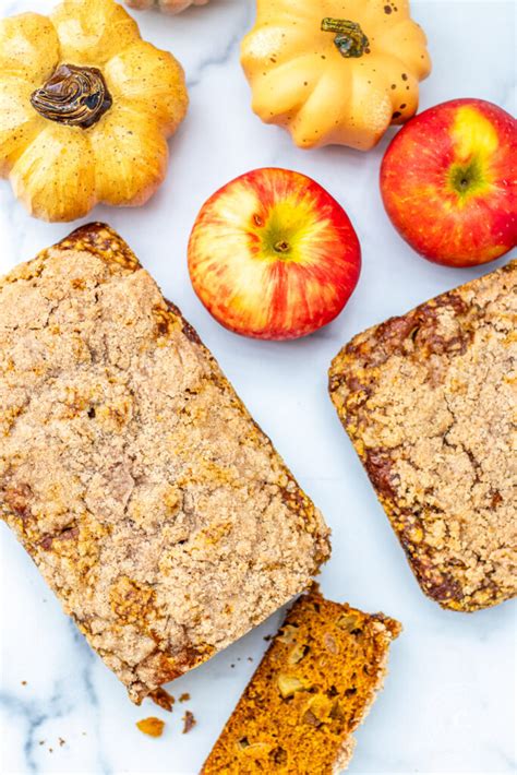 How many calories are in pumpkin apple bread - calories, carbs, nutrition