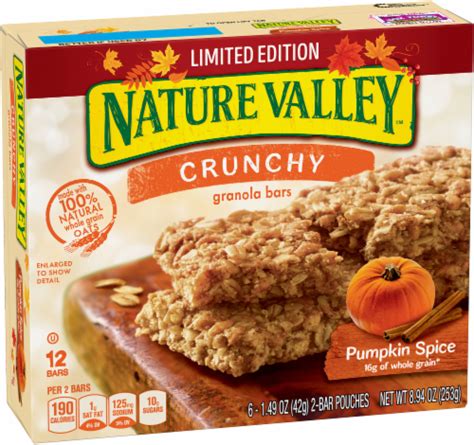 How many calories are in pumpkin granola bar - calories, carbs, nutrition