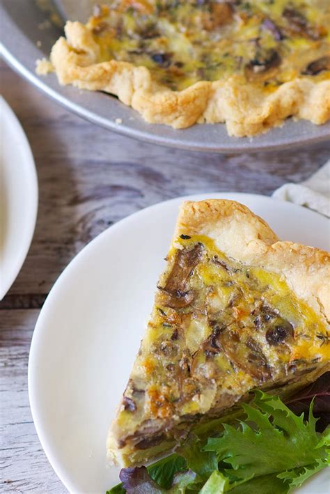 How many calories are in quiche mushroom cheddar thyme 2 ea - calories, carbs, nutrition