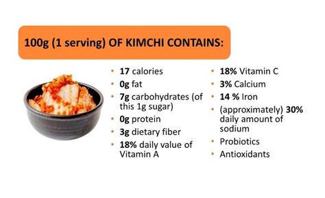 How many calories are in quick kimchi - calories, carbs, nutrition