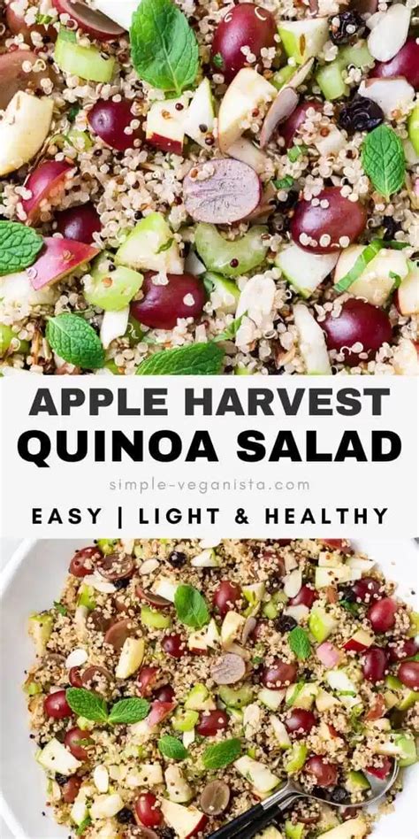 How many calories are in quinoa apple autumn salad - calories, carbs, nutrition