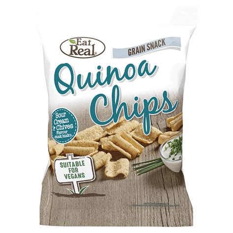 How many calories are in quinoa chips sour cream and chives - calories, carbs, nutrition