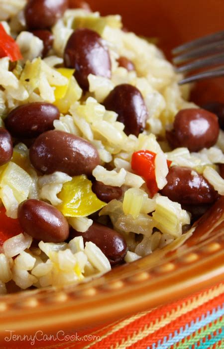 How many calories are in red beans and brown rice - calories, carbs, nutrition