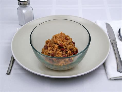 How many calories are in red beans and rice - calories, carbs, nutrition