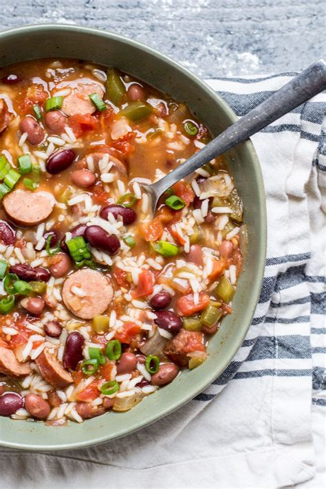 How many calories are in red beans rice with andouille sausage - calories, carbs, nutrition