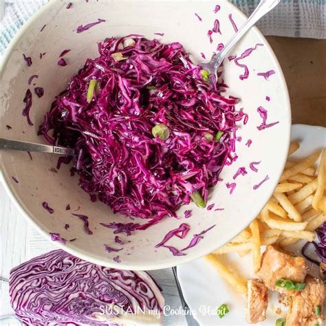 How many calories are in red cabbage cole slaw - calories, carbs, nutrition