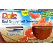 How many calories are in red grapefruit sunrise - calories, carbs, nutrition