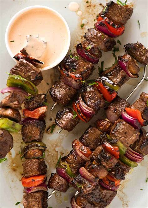 How many calories are in red hot beef skewers - calories, carbs, nutrition