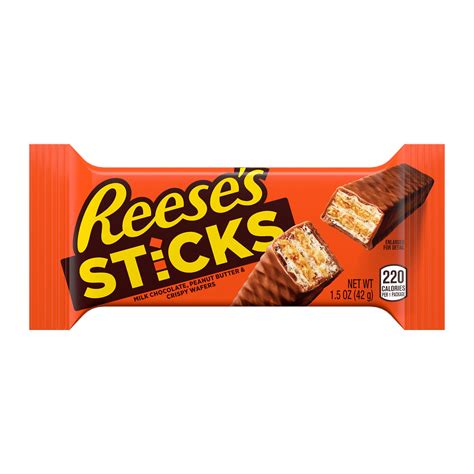 How many calories are in reesesticks wafer bars - calories, carbs, nutrition