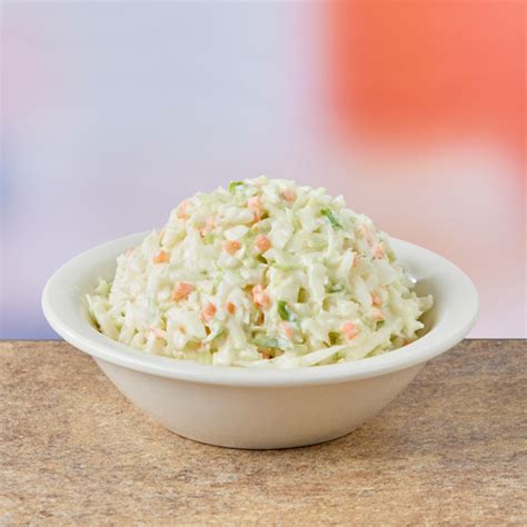 How many calories are in restaurant, family style, coleslaw - calories, carbs, nutrition