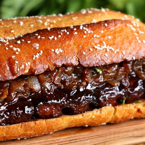 How many calories are in rib sandwich with sesame bun - calories, carbs, nutrition