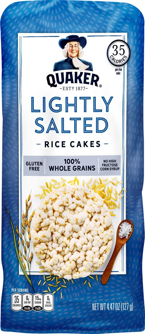 How many calories are in rice cakes - lightly salted - calories, carbs, nutrition