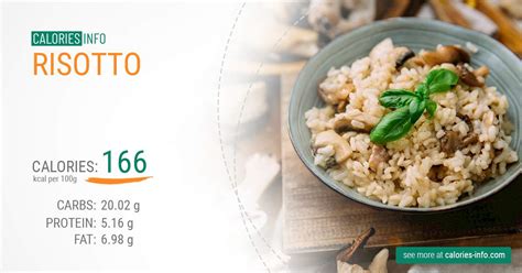 How many calories are in risotto & beans - calories, carbs, nutrition