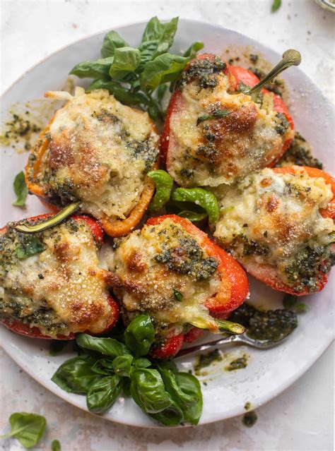 How many calories are in risotto stuffed bell peppers - calories, carbs, nutrition