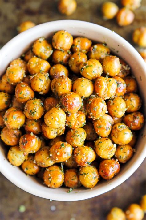 How many calories are in roasted chickpeas - ranch style - calories, carbs, nutrition