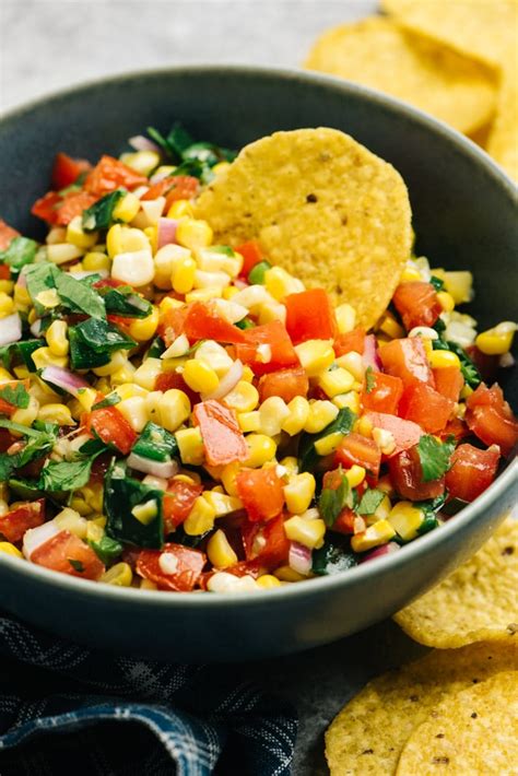 How many calories are in roasted corn salsa - calories, carbs, nutrition