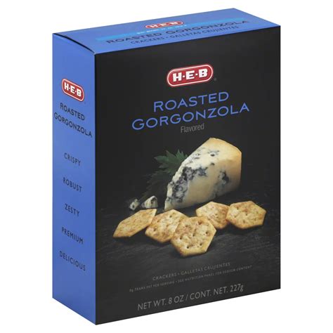 How many calories are in roasted gorgonzola crackers - calories, carbs, nutrition