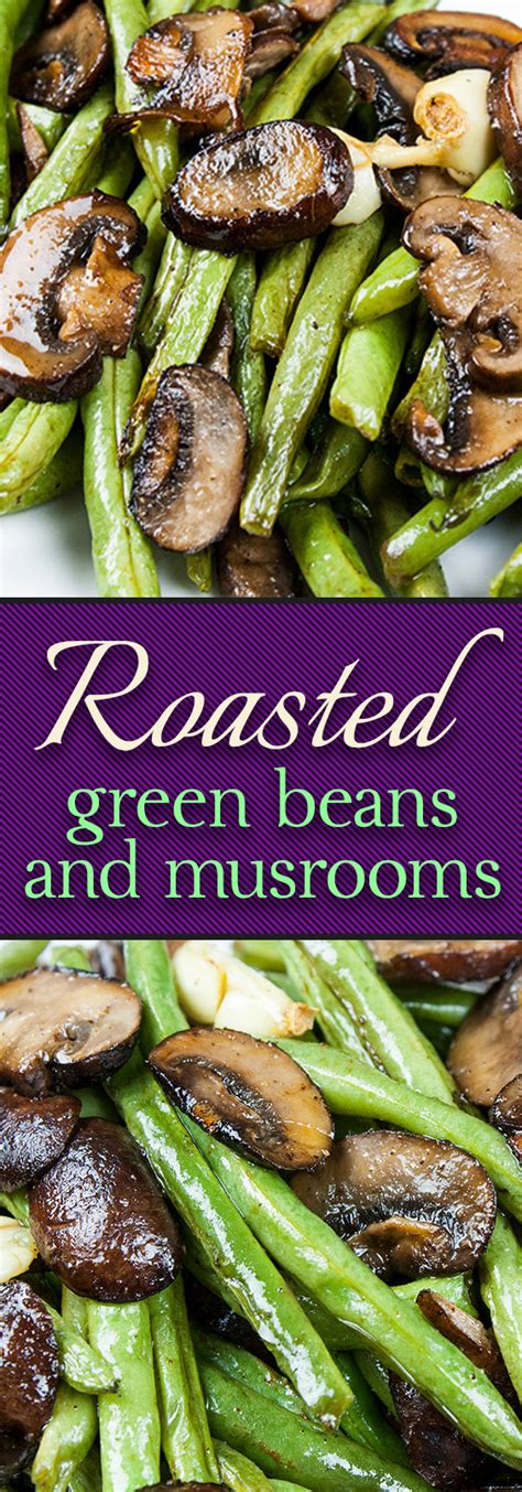 How many calories are in roasted green beans with mushrooms - calories, carbs, nutrition