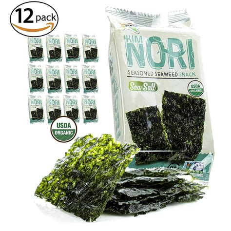 How many calories are in roasted seasoned seaweed - calories, carbs, nutrition