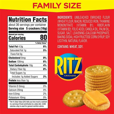 How many calories are in round crackers - calories, carbs, nutrition