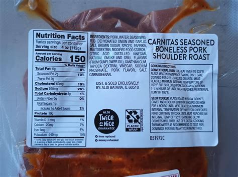 How many calories are in sabores pork carnitas - calories, carbs, nutrition