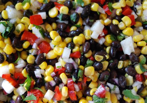 How many calories are in salad black bean corn jicama & vinaigrette 1 oz - calories, carbs, nutrition