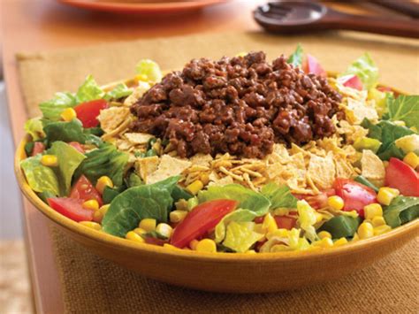 How many calories are in salad entree taco beef - calories, carbs, nutrition