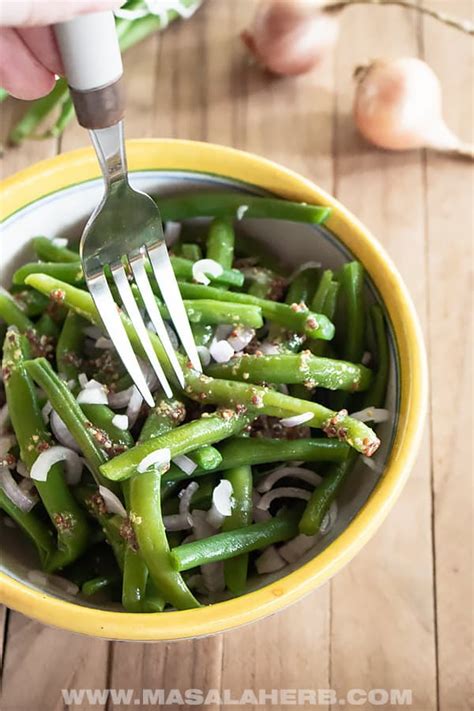 How many calories are in salad green bean cider vinaigrette 4 oz spoodle - calories, carbs, nutrition