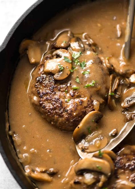 How many calories are in salisbury steak - homemade with gravy - calories, carbs, nutrition