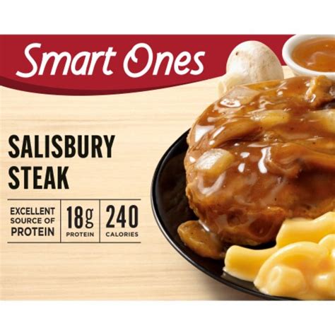 How many calories are in salisbury steak with macaroni & cheese - calories, carbs, nutrition