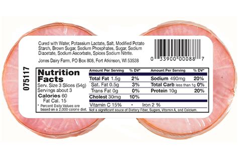 How many calories are in sand ham 96% ff & cheese on white - calories, carbs, nutrition