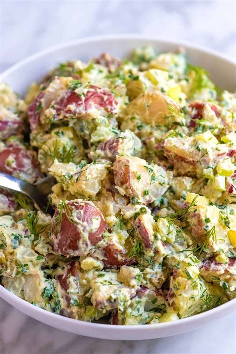 How many calories are in sante fe red potato salad, vegetarian - calories, carbs, nutrition