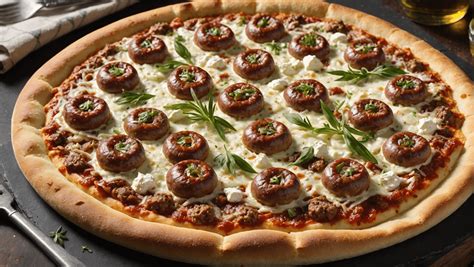 How many calories are in sausage, fennel and ricotta pizza - calories, carbs, nutrition