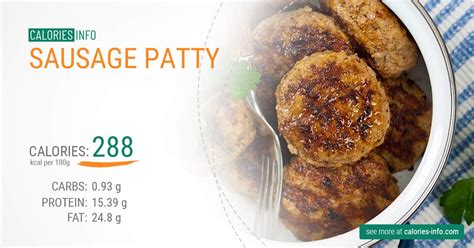 How many calories are in sausage patty, gravy & biscuit - calories, carbs, nutrition
