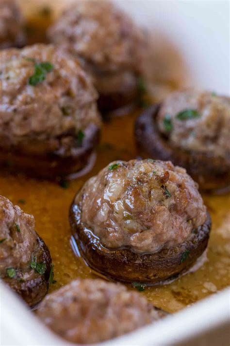 How many calories are in sausage stuffed mushrooms - calories, carbs, nutrition