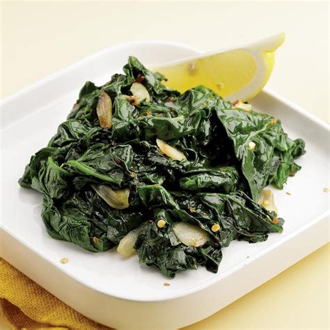 How many calories are in sauteed spinach w/garlic & pine - calories, carbs, nutrition