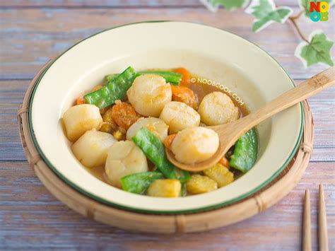 How many calories are in scallop and vegetable stir fry - calories, carbs, nutrition