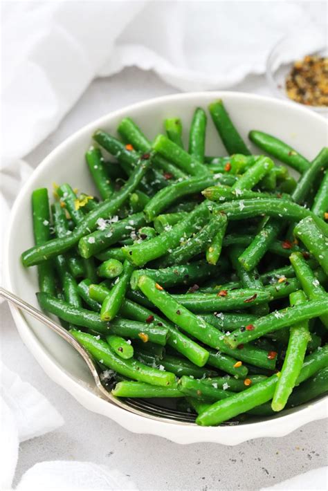 How many calories are in seasoned green beans - calories, carbs, nutrition